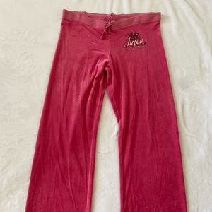 Juicy Couture Velour Embellished Track Suit Pants